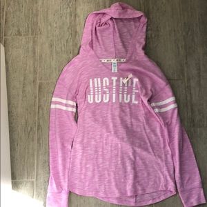 Purple long sleeve shirt